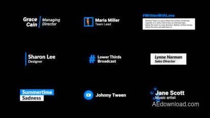 Title Thirds Titles template preview