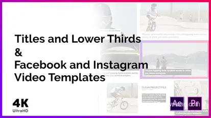 Titles & Social Media Templates Titles template preview