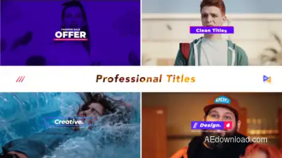 Professional Titles v2 Titles template preview