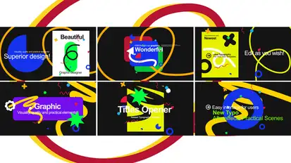 Kinetic Typography Titles Pack | Modern Opener Titles template preview