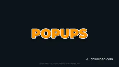 Popups Titles template preview