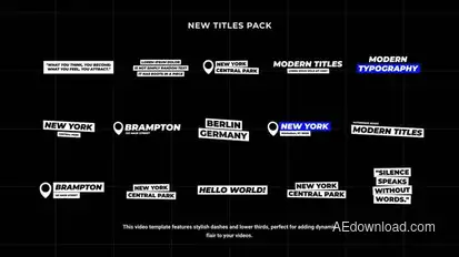 Titles | AE Titles template preview
