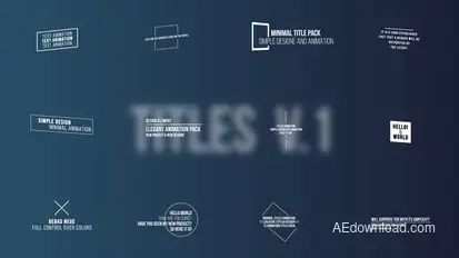 Titles | After Effects Titles template preview