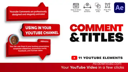 Titles and Comments broadcast-packages template preview