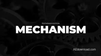 Titles Animator - Mechanism Titles template preview