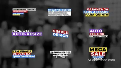 Titles Auto-Resize | AE Titles template preview