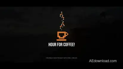 Titles for a coffee shop | After Effects Titles template preview