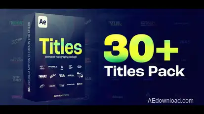 Titles | Lower Thirds Elements template preview