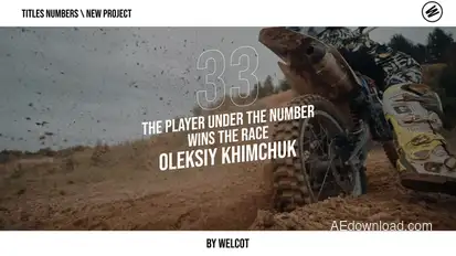 Titles Numbers | After Effects Titles template preview