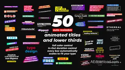 Titles Pack Titles template preview