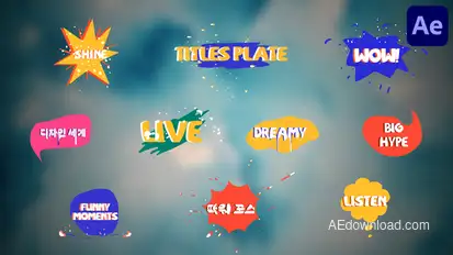 Titles Plate | After Effects Titles template preview