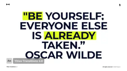 Titles Transitions 2.0  AE Titles template preview