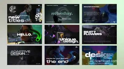 Titles With 3D Elements / AE Titles template preview