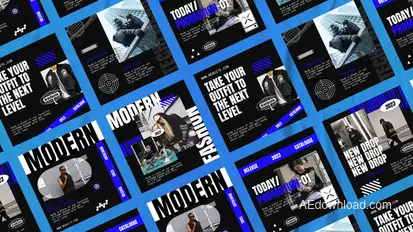 Tixcel Futuristic Instagram Posts Product Promo template preview