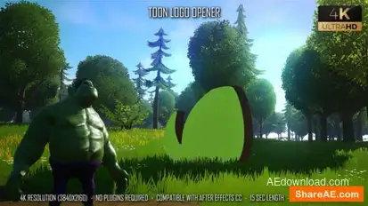 Toon Logo Opener Openers template preview