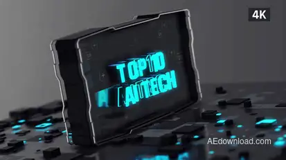 Top 10 AI Tech Video Displays template preview