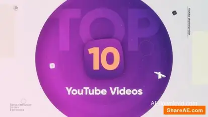 Top 10 Youtube videos Openers template preview