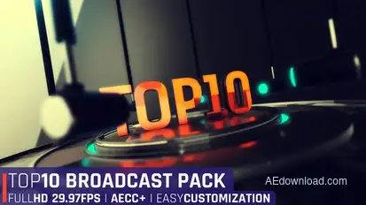 Top10 Broadcast Pack broadcast-packages template preview