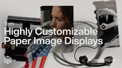 Torn - Highly Customizable Paper Image Displays Video Displays template preview
