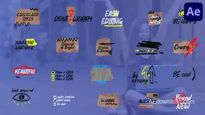 Torn Cardboard Titles for After Effects Titles template preview