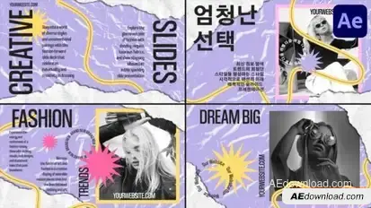 Torn Creative Slides for After Effects Openers template preview