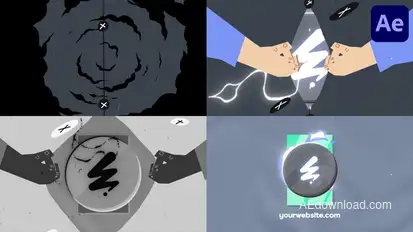 Torn Fabric Cartoon Opener | After Effects Openers template preview