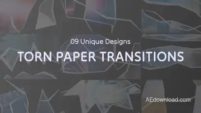 Torn Paper Cut Transitions Elements template preview