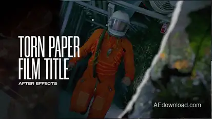 Torn Paper Film Titles broadcast-packages template preview