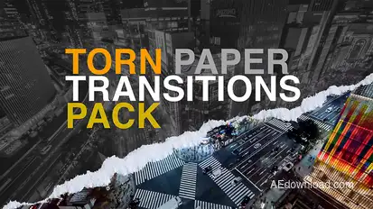 Torn Paper Transition Elements template preview