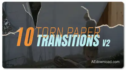 Torn Paper Transitions V2 broadcast-packages template preview