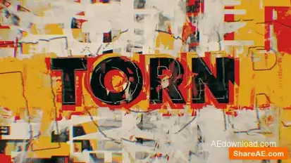 Torn Title Opener Openers template preview