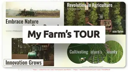 Tour of My Farm Video Displays template preview