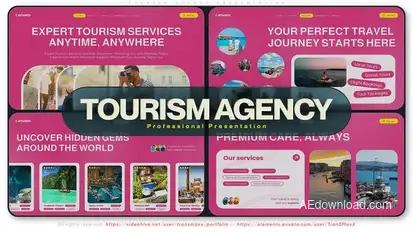 Tourism Agency Presentation Openers template preview