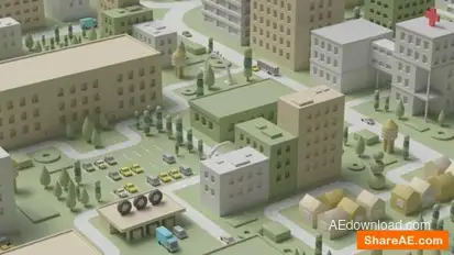 Toy City Layout Logo Logo Stings template preview