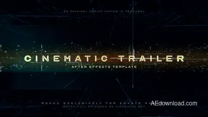 Trailer Cinematic Titles template preview
