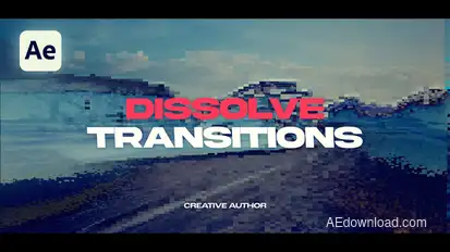 Transitions Dissolve Elements template preview