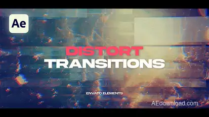 Transitions Distort Elements template preview