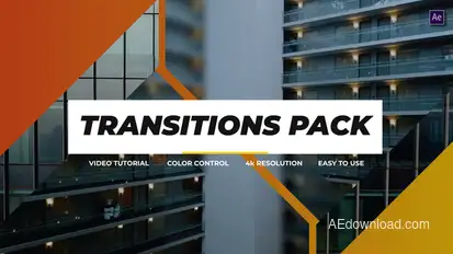 Transitions Pack After Effects Elements template preview
