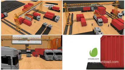 Transport company Intro Openers template preview