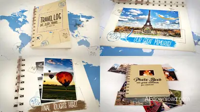 Travel and Photo Book Bundle Openers template preview