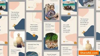 Videohive Travel Instagram Stories 33500809 Video Displays template preview