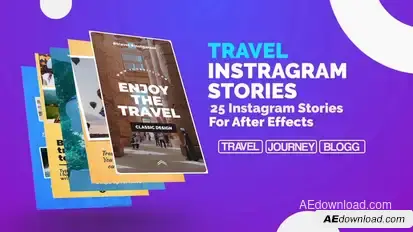 Travel Instagram Stories Openers template preview
