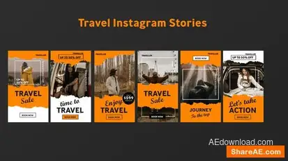 Travel Instagram Stories V1 Openers template preview