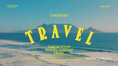 Travel Intro Openers template preview