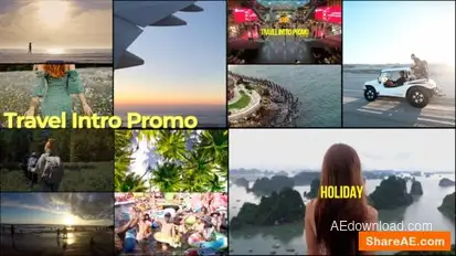 Travel Intro Promo Openers template preview