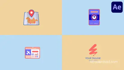 Travel Logo for After Effects Openers template preview