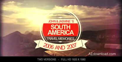 Travel Memories Video Displays template preview