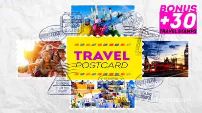 Travel Postcard Titles template preview