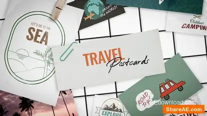 Travel Postcards Openers template preview