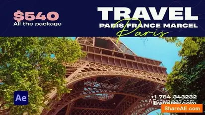 Travel Promo Opener | Travel Slideshow Openers template preview